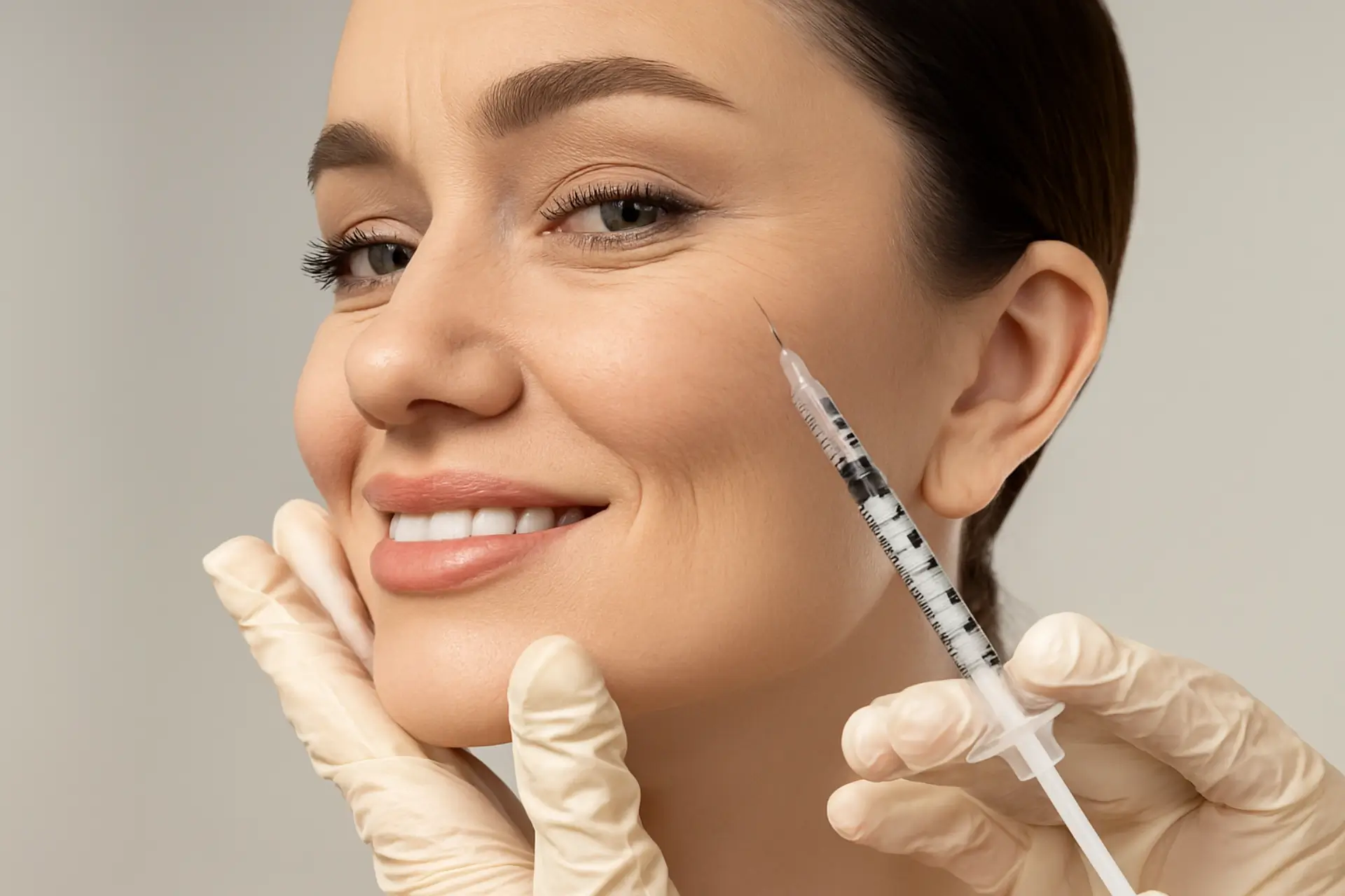 A natural-looking Botox treatment being performed in a Winnipeg clinic